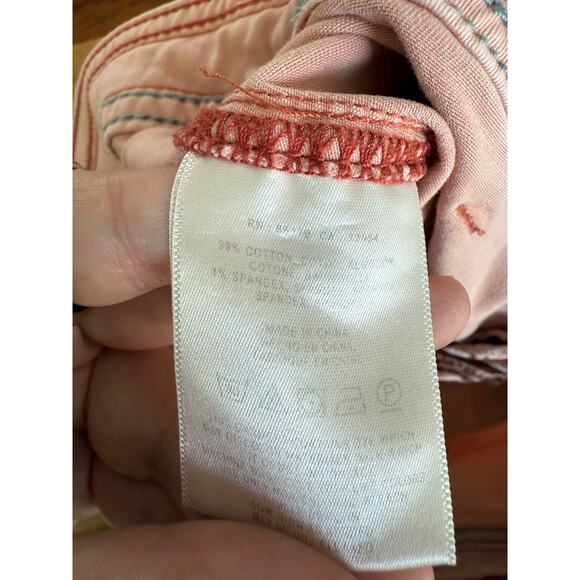 Chino by Anthropologie High Rise Pink Shorts Size 29 - Picture 8 of 8